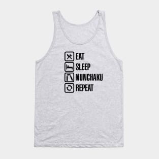 Eat Sleep Nunchaku Repeat Tank Top